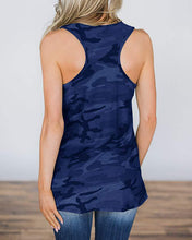 Load image into Gallery viewer, Camouflage stitching American flag pocket sleeveless Vest