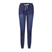 Load image into Gallery viewer, Ladies' Lace-up Washed Feet Lantern Jeans, Trousers, Shorts.
