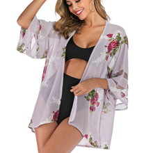 Load image into Gallery viewer, Printed sunscreen Kimono