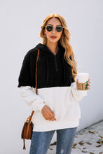 Load image into Gallery viewer, Fashion zipper pocket hooded plush sweater, Sherpa Pullover