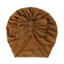 Load image into Gallery viewer, Soft knitted fabric pleated bow Baby Hat