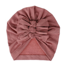 Load image into Gallery viewer, Soft knitted fabric pleated bow Baby Hat