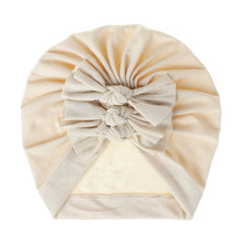 Load image into Gallery viewer, Soft knitted fabric pleated bow Baby Hat