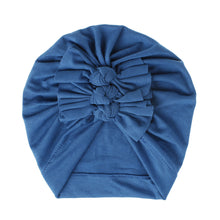 Load image into Gallery viewer, Soft knitted fabric pleated bow Baby Hat