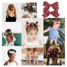 Load image into Gallery viewer, Children's floral printed cotton hair Clip