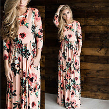 Load image into Gallery viewer, New long sleeve printed big hem Dress