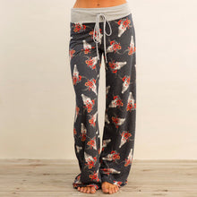 Load image into Gallery viewer, Lace-up casual Trousers, loose lace-up camouflage printed Pants