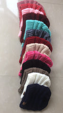 Load image into Gallery viewer, Ponytail ladies knitted wool Hat