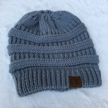 Load image into Gallery viewer, Ponytail ladies knitted wool Hat