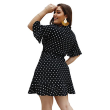 Load image into Gallery viewer, Plus size polka dot sexy Dress
