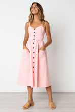 Load image into Gallery viewer, Single breasted suspender Dress
