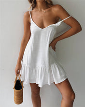 Load image into Gallery viewer, Summer fashion sexy suspenders V-neck halter Dress
