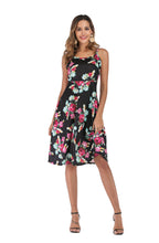 Load image into Gallery viewer, Sling print big swing Dress
