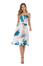 Load image into Gallery viewer, Sling print big swing Dress
