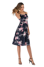 Load image into Gallery viewer, Sling print big swing Dress
