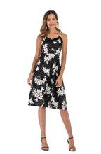 Load image into Gallery viewer, Sling print big swing Dress
