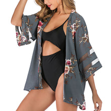 Load image into Gallery viewer, Printed sunscreen Kimono
