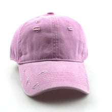 Load image into Gallery viewer, Washed broken hole Baseball Cap,
