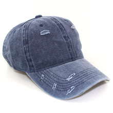 Load image into Gallery viewer, Washed broken hole Baseball Cap,
