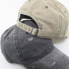 Load image into Gallery viewer, Washed broken hole Baseball Cap,
