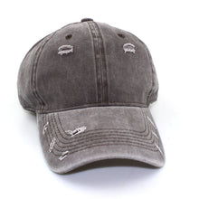 Load image into Gallery viewer, Washed broken hole Baseball Cap,

