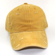 Load image into Gallery viewer, Washed broken hole Baseball Cap,
