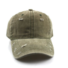 Load image into Gallery viewer, Washed broken hole Baseball Cap,
