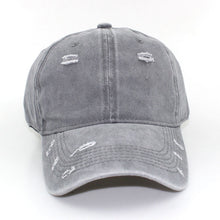 Load image into Gallery viewer, Washed broken hole Baseball Cap,
