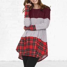 Load image into Gallery viewer, Long sleeve stitching Dress
