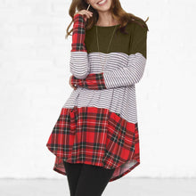 Load image into Gallery viewer, Long sleeve stitching Dress
