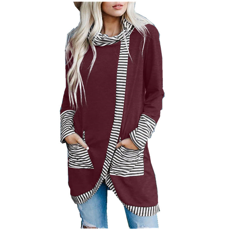 Women's striped long sleeve T-shirt