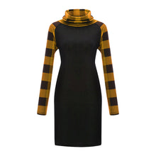 Load image into Gallery viewer, Printed stitching long sleeve Dress
