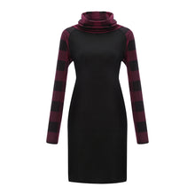 Load image into Gallery viewer, Printed stitching long sleeve Dress
