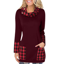 Load image into Gallery viewer, Long-sleeved stitching Sweater, Dress
