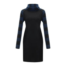 Load image into Gallery viewer, Printed stitching long sleeve Dress
