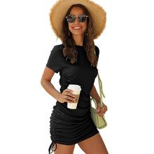 Load image into Gallery viewer, Round neck short sleeve Dress
