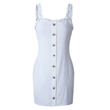 Load image into Gallery viewer, Hot Sale Fashion Strap Halter Lace Up Button Knotted Dress
