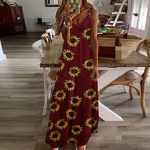 Load image into Gallery viewer, Slim long flower suspender Dress
