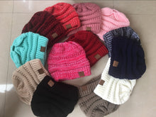 Load image into Gallery viewer, Ponytail ladies knitted wool Hat
